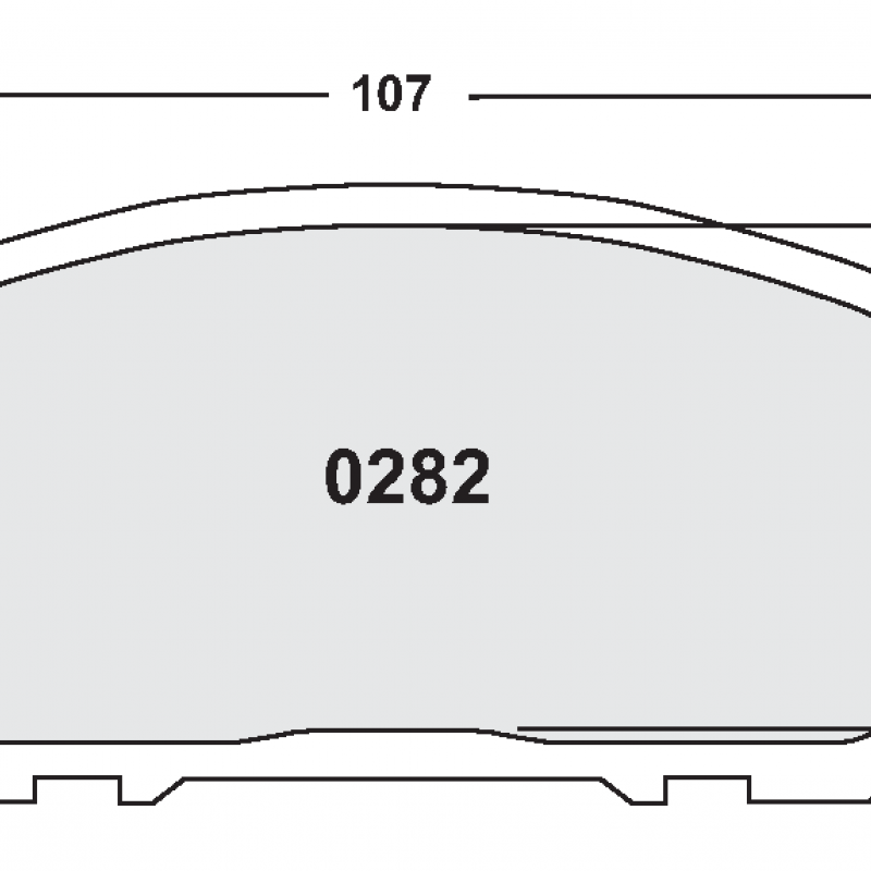Fast road / track day compound. Street brake pads - Toyota Corolla
front brake pad
